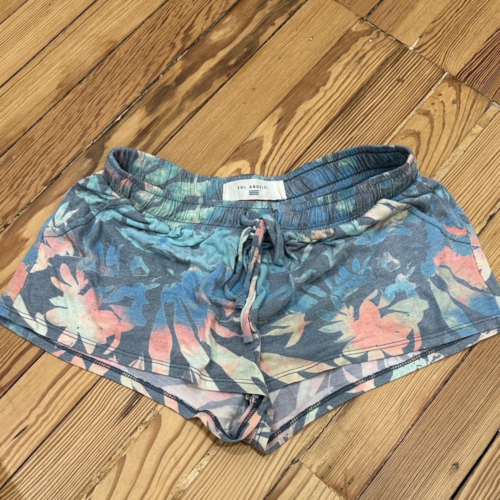 Sol Angeles Multicolor Floral Women's Athletic Shorts